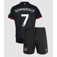 Echipament fotbal West Ham United Crysencio Summerville #7 Tricou Deplasare 2024-25 pentru copii maneca scurta (+ Pantaloni scurti)